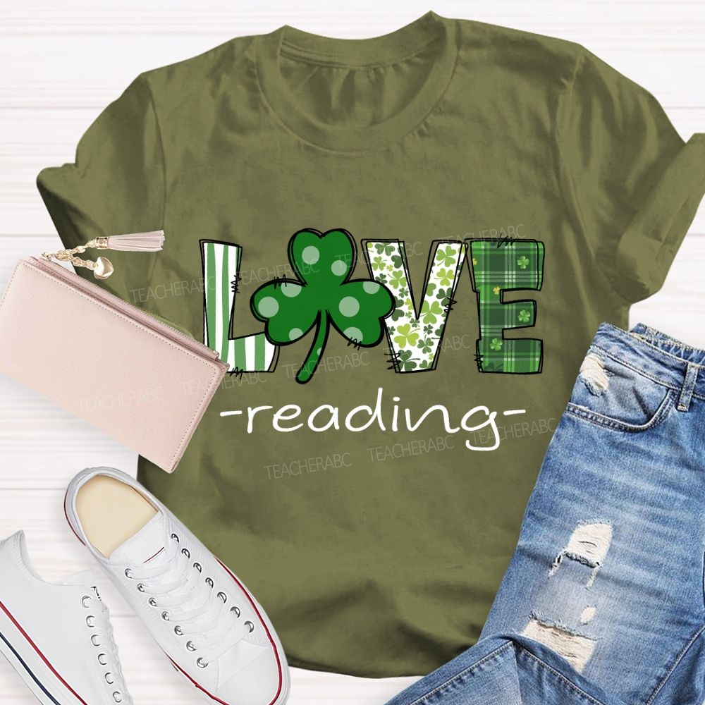 Saint Patrick's Day Love Reading T-shirt
