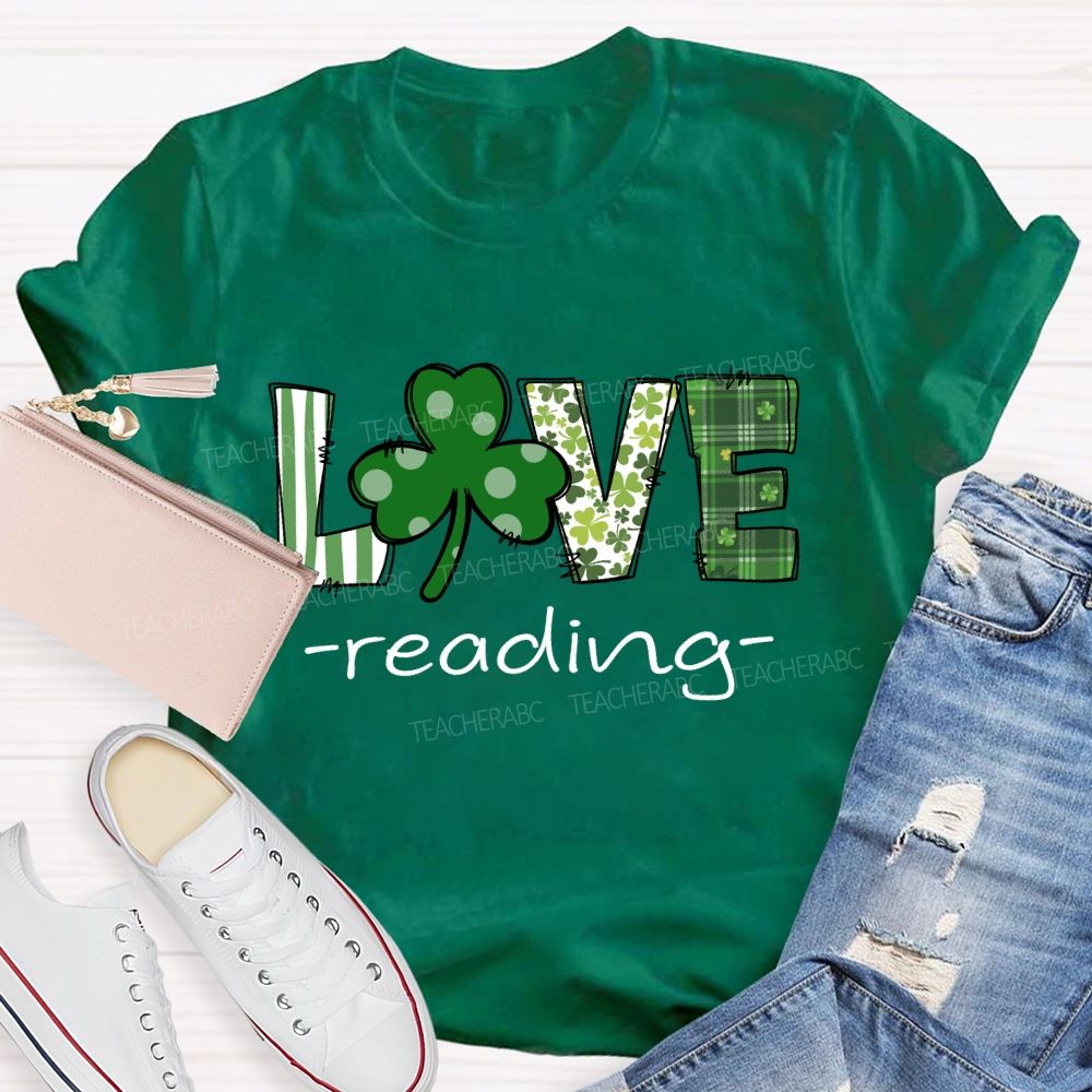 Saint Patrick's Day Love Reading T-shirt