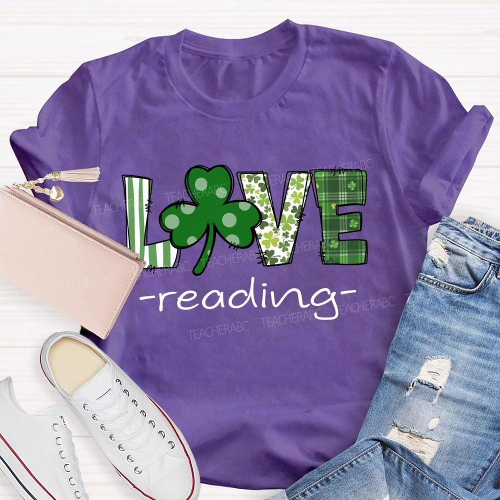 Saint Patrick's Day Love Reading T-shirt