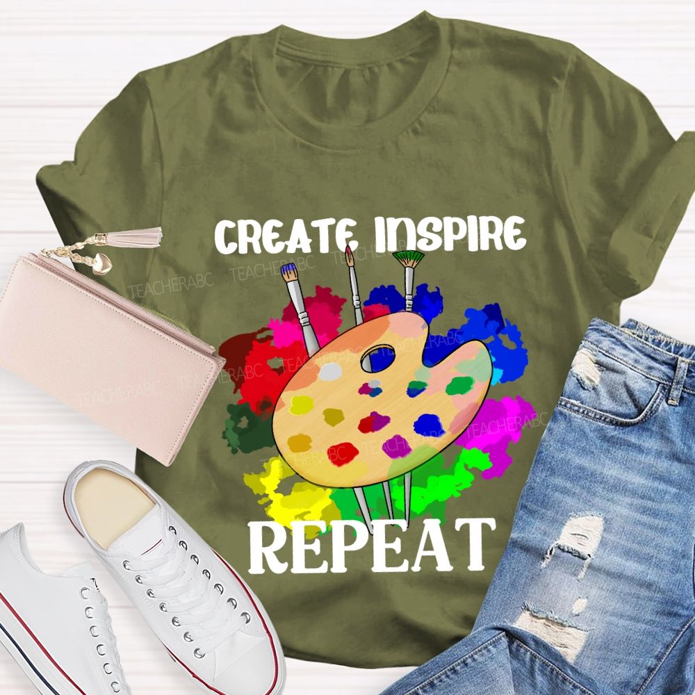 Create Inspire Repeat T-Shirt