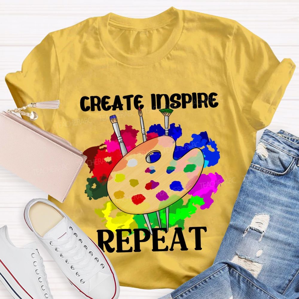 Create Inspire Repeat T-Shirt