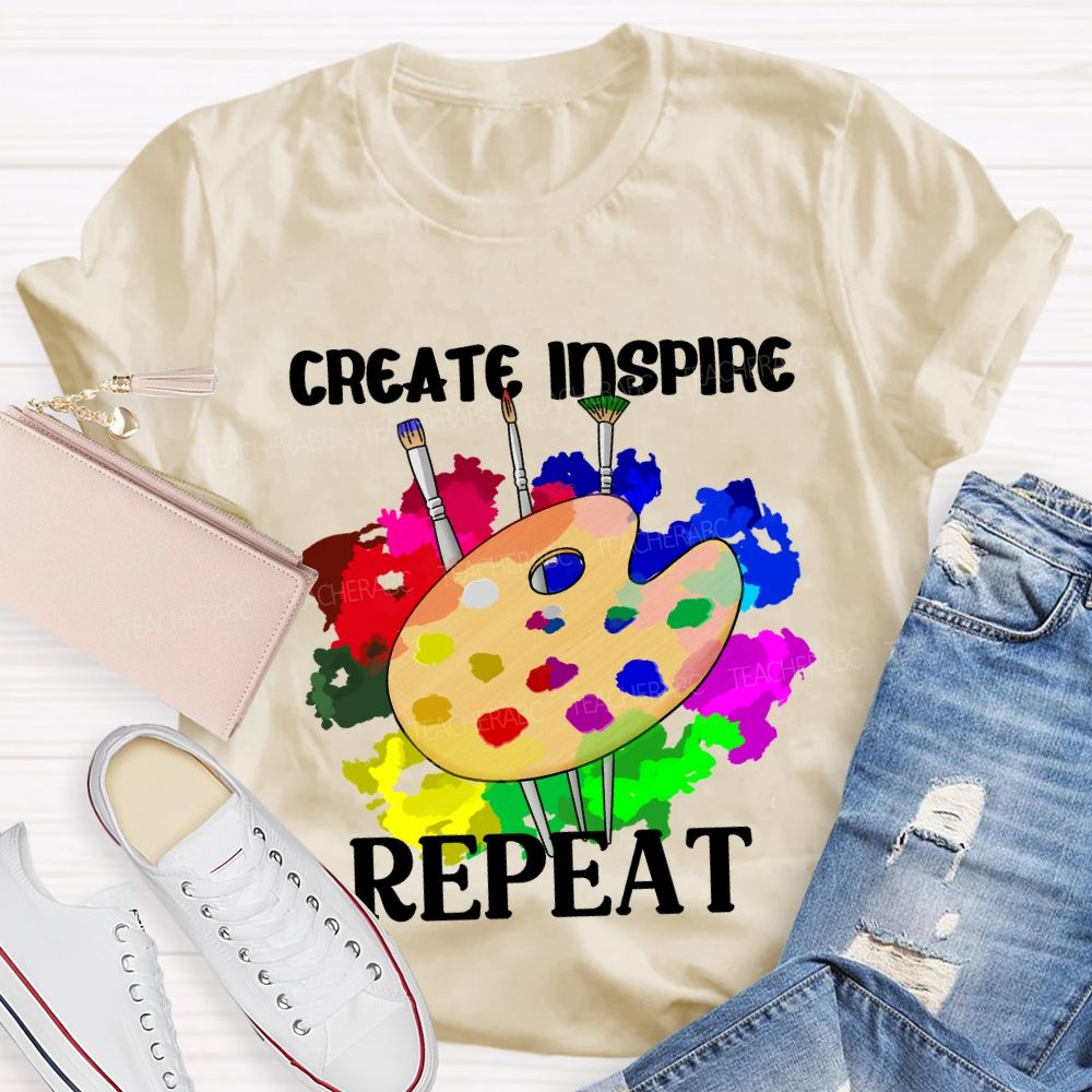 Create Inspire Repeat T-Shirt