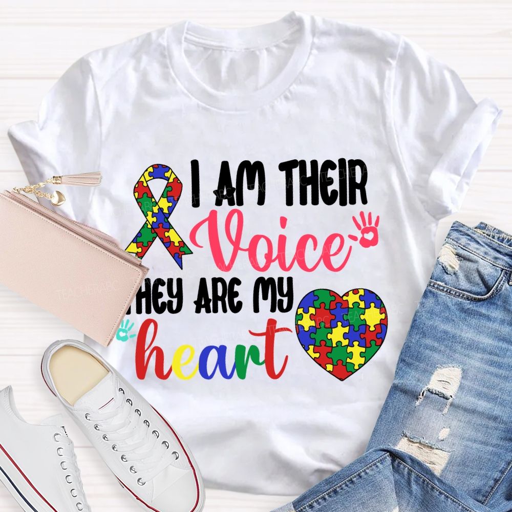 I Am Their Voice They Are My Heart T-shirt