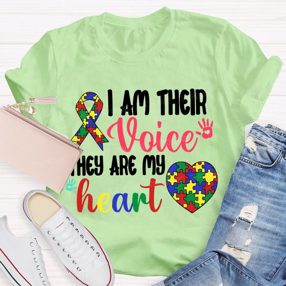 I Am Their Voice They Are My Heart T-shirt