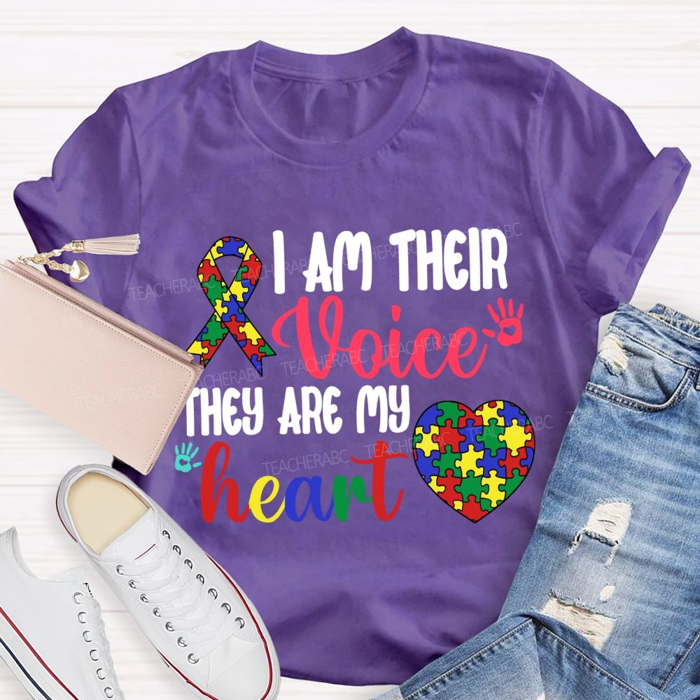 I Am Their Voice They Are My Heart T-shirt