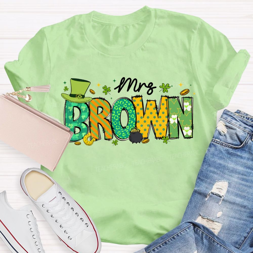 Personalized Name Happy St. Patrick'S Day T-shirt