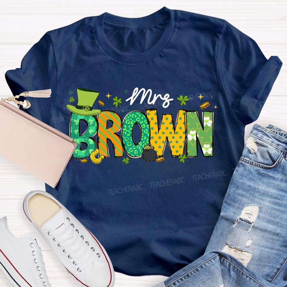 Personalized Name Happy St. Patrick'S Day T-shirt