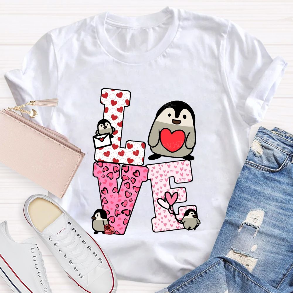 Love Students With Hearts Valentine's Day T-Shirt