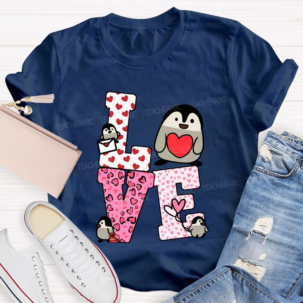 Love Students With Hearts Valentine's Day T-Shirt