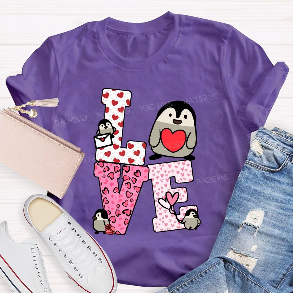 Love Students With Hearts Valentine's Day T-Shirt