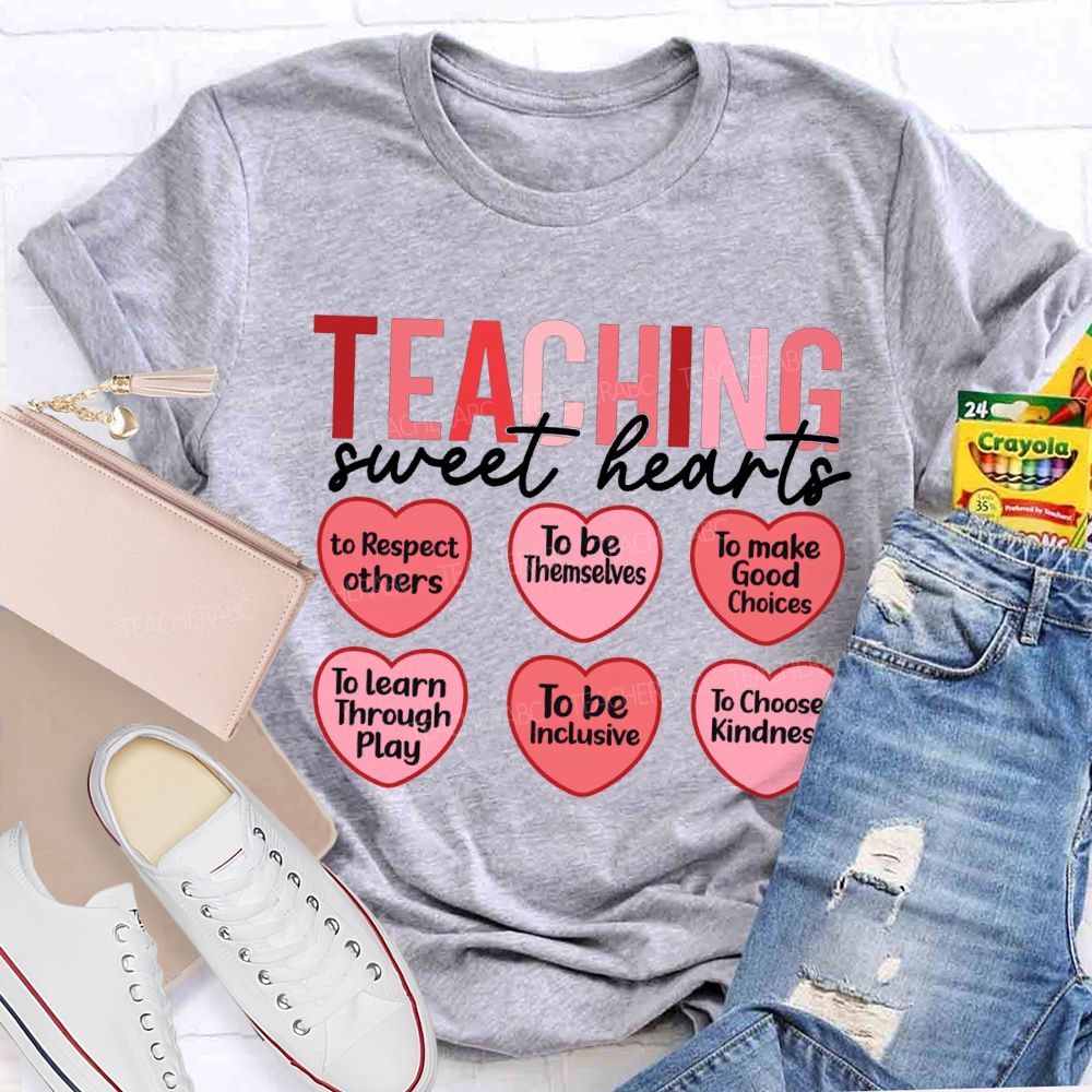 Teaching Sweet Hearts To Respect Others To Be Themselves T-shirt