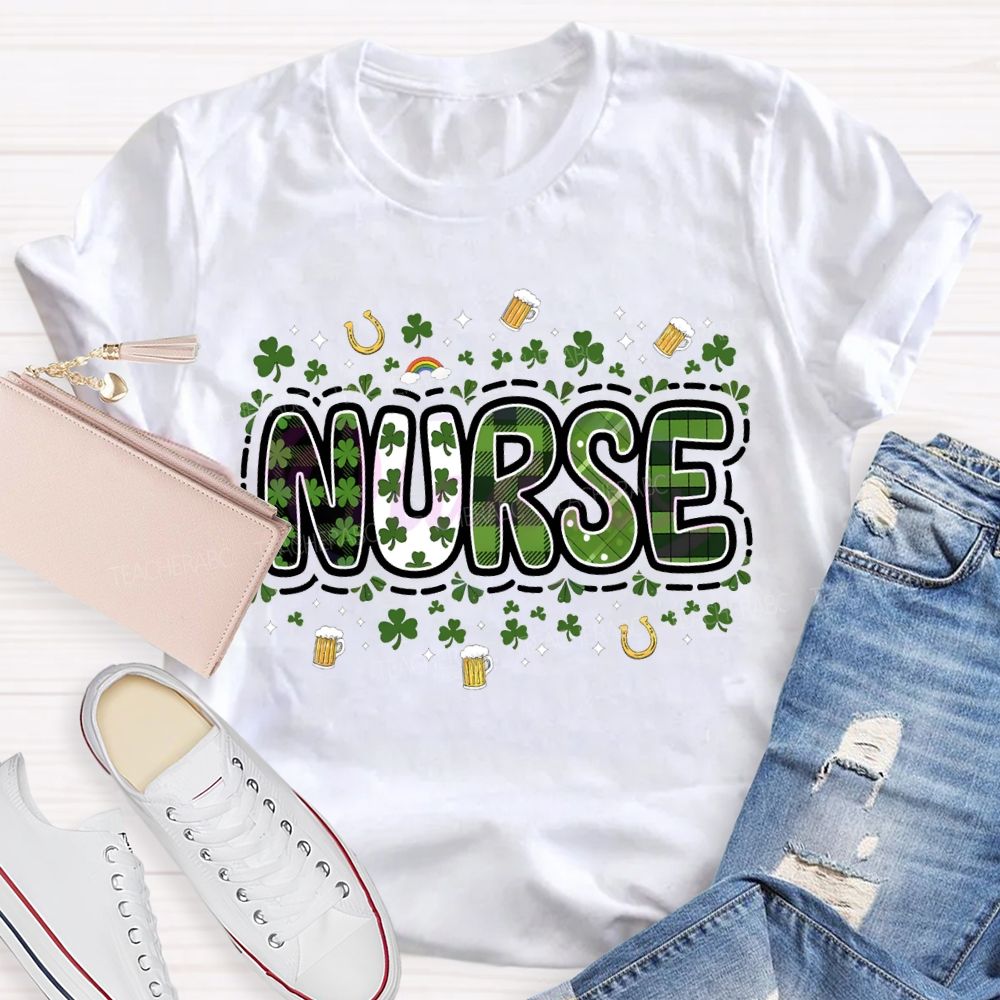 School Nurse Lucky Saint Patrick'S Day T-shirt