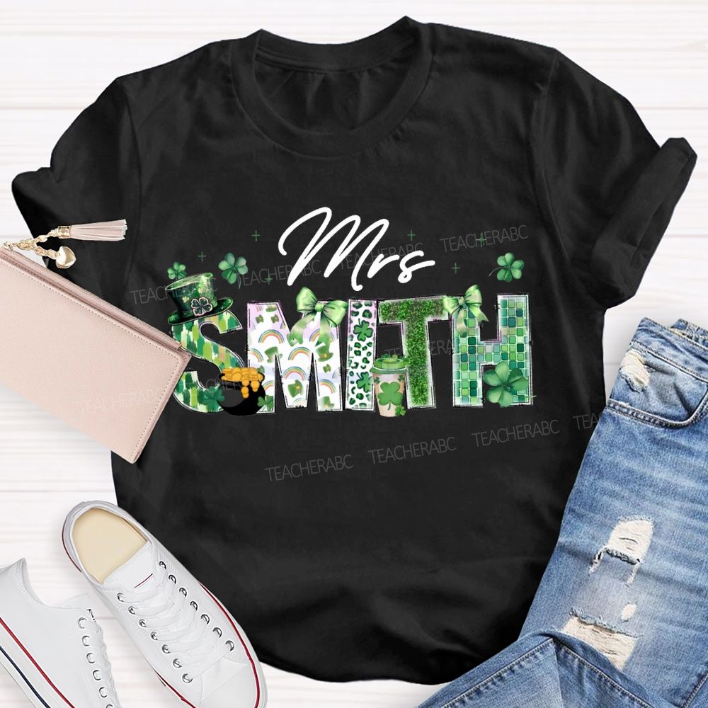 Personalized Name Lucky Saint Patrick'S Day T-shirt