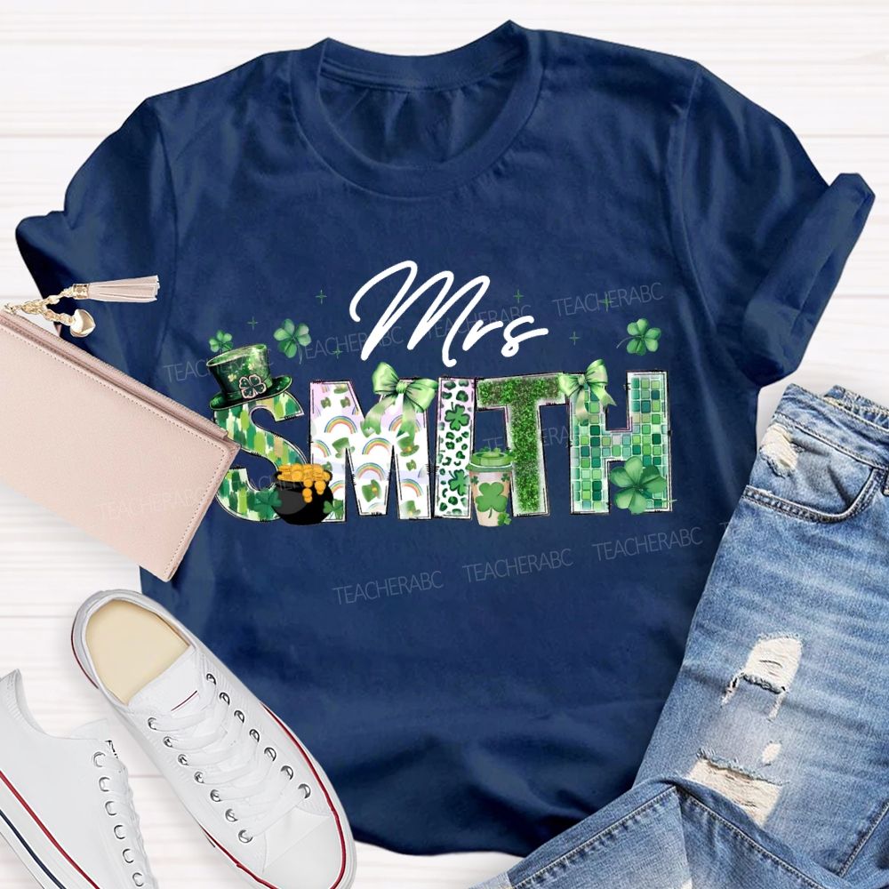 Personalized Name Lucky Saint Patrick'S Day T-shirt