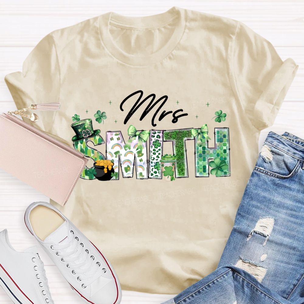 Personalized Name Lucky Saint Patrick'S Day T-shirt