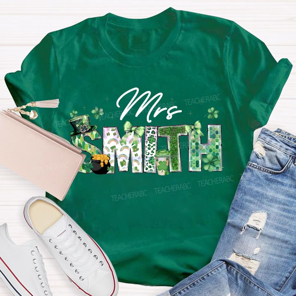 Personalized Name Lucky Saint Patrick'S Day T-shirt