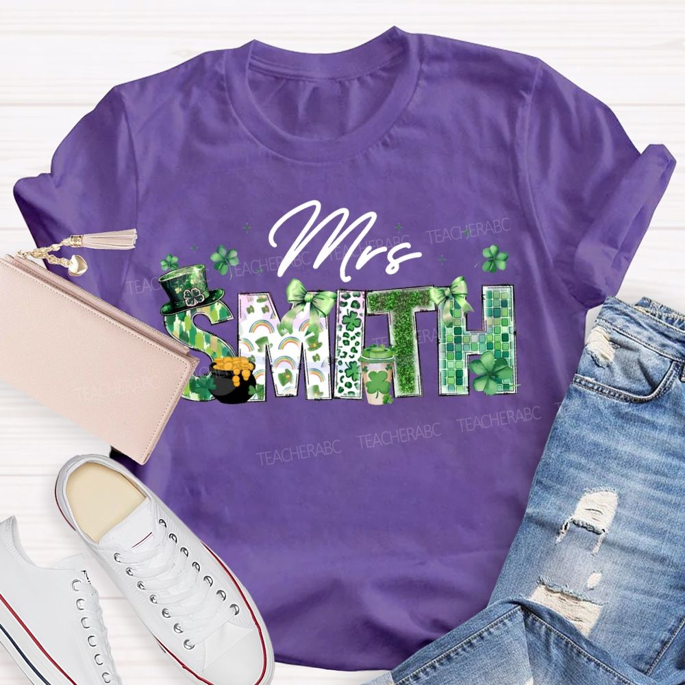 Personalized Name Lucky Saint Patrick'S Day T-shirt
