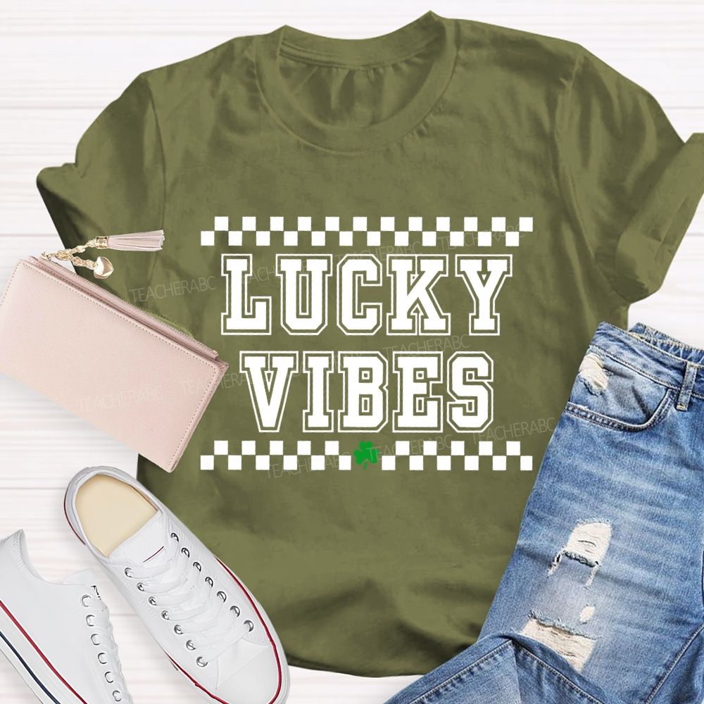 Lucky Vibes Happy Saint Patrick'S Day T-shirt