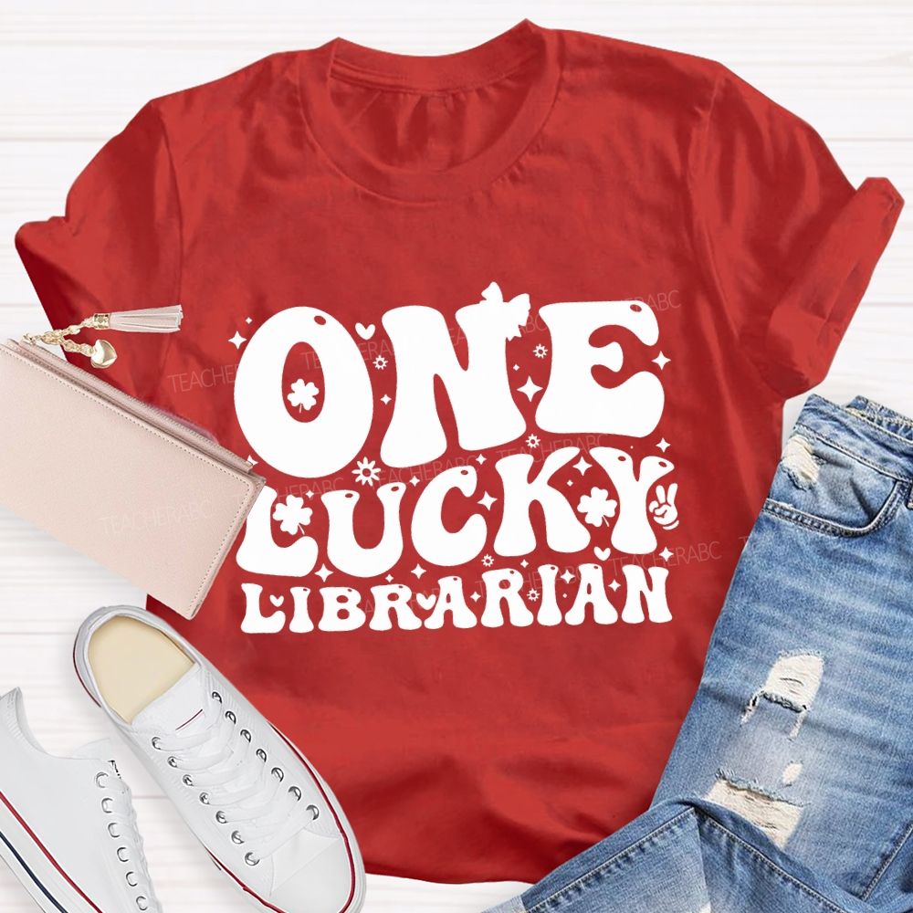 One Lucky Librarian Clover Saint Patrick'S Day T-shirt