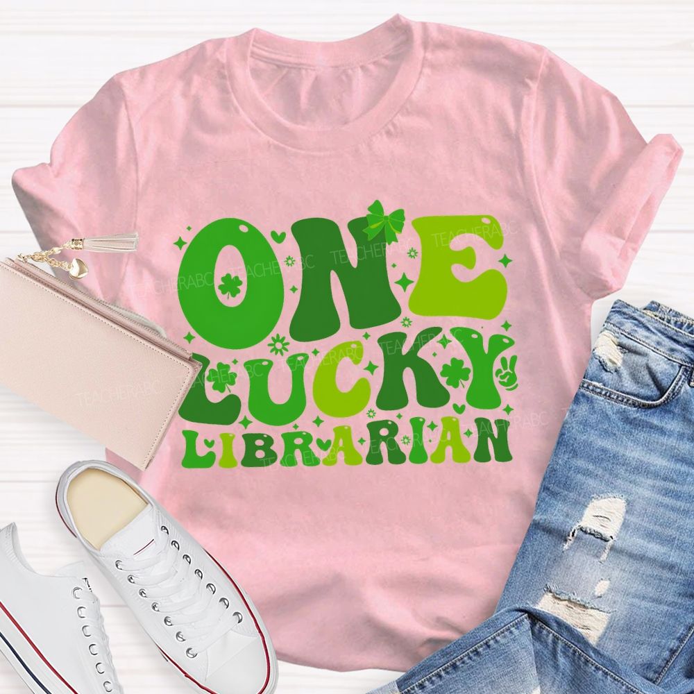 One Lucky Librarian Clover Saint Patrick'S Day T-shirt