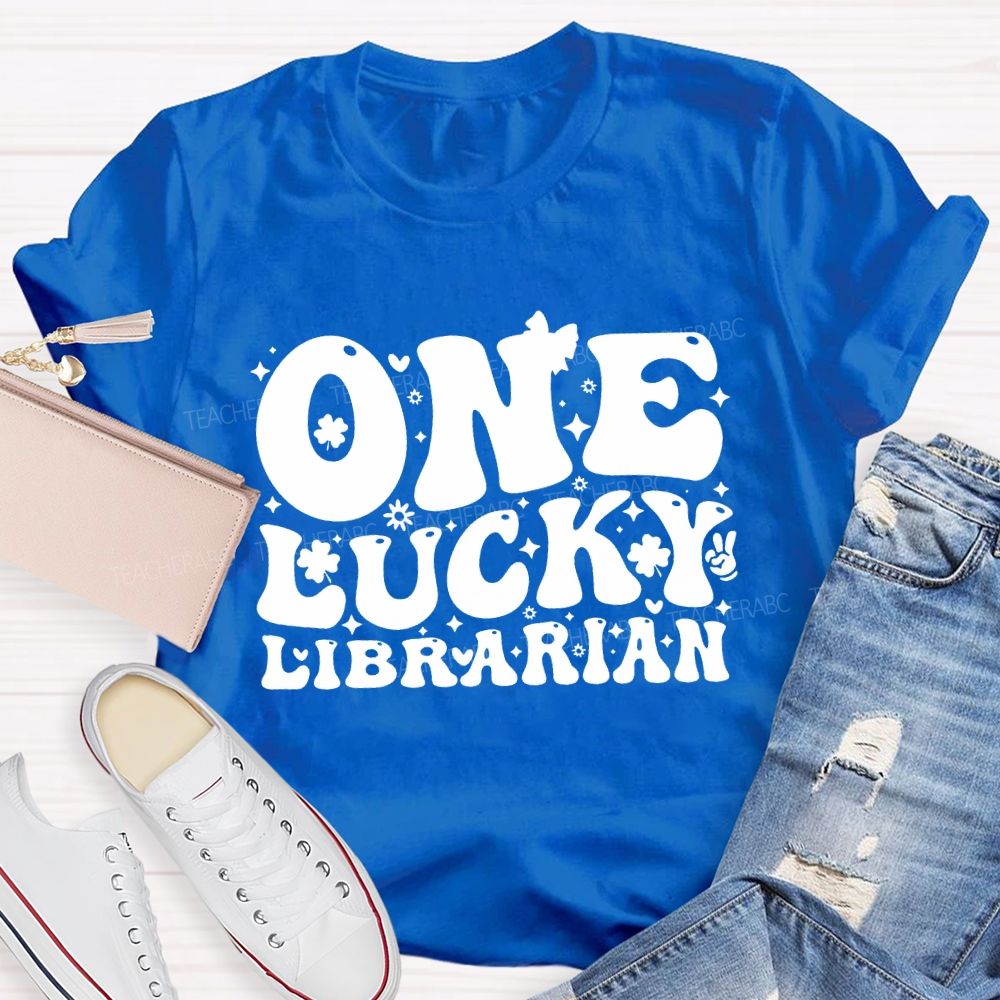 One Lucky Librarian Clover Saint Patrick'S Day T-shirt