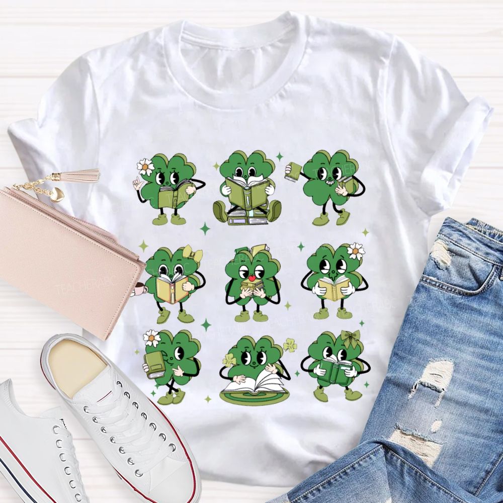 The Lucky Person Who Is Reading Saint Patrick'S Day T-shirt