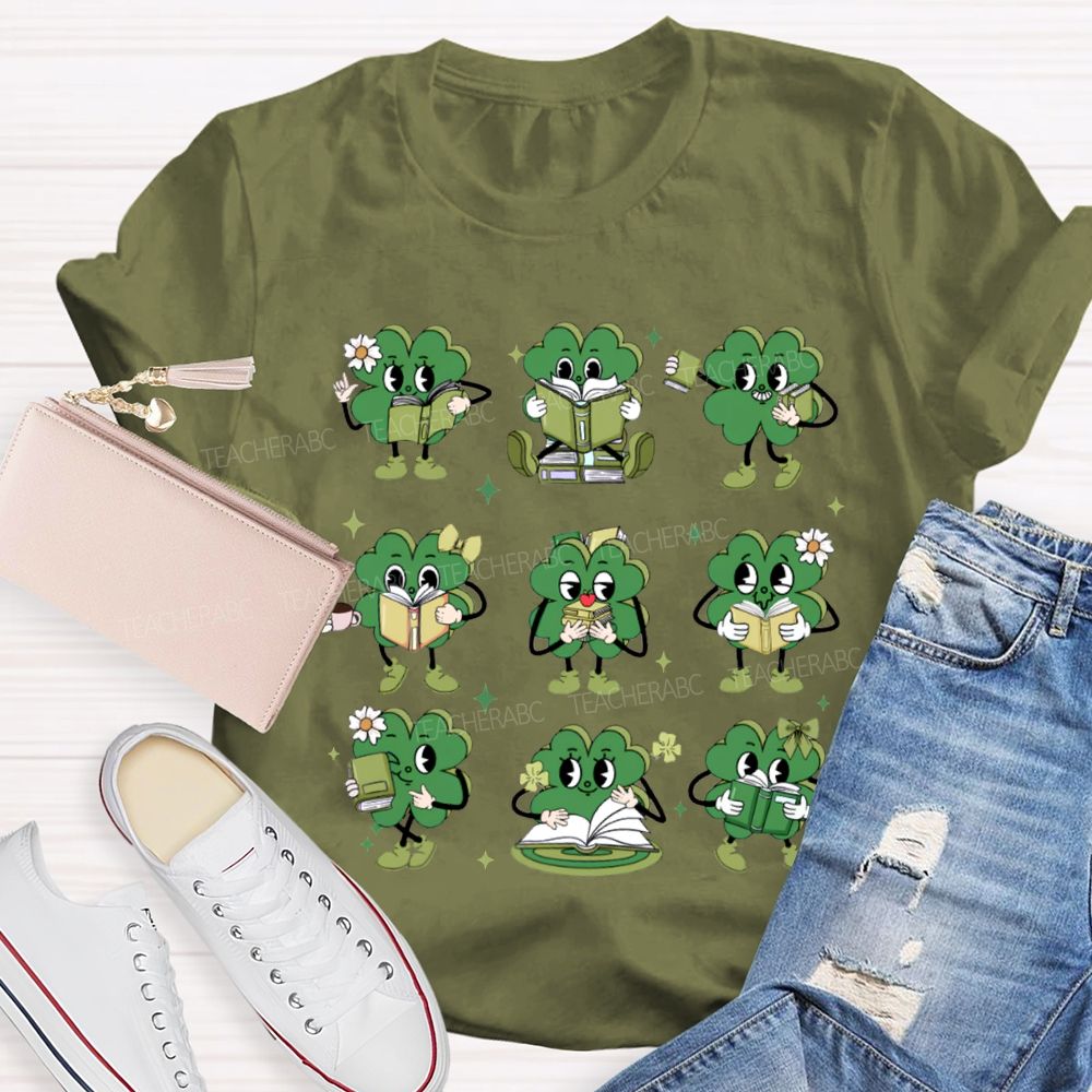The Lucky Person Who Is Reading Saint Patrick'S Day T-shirt