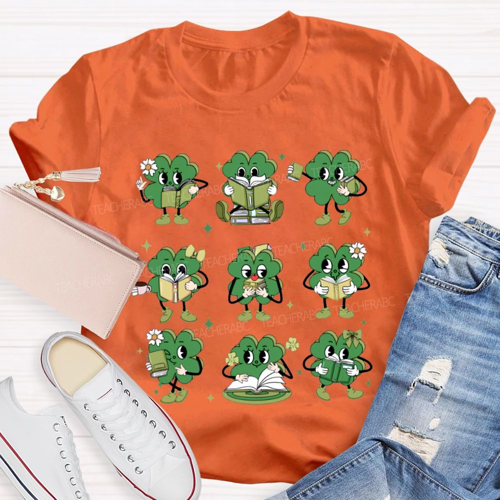 The Lucky Person Who Is Reading Saint Patrick'S Day T-shirt