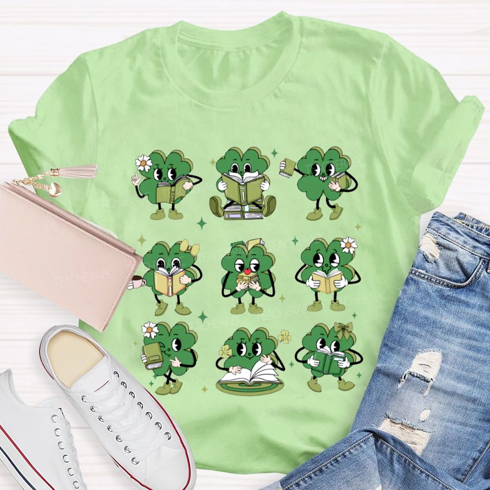 The Lucky Person Who Is Reading Saint Patrick'S Day T-shirt