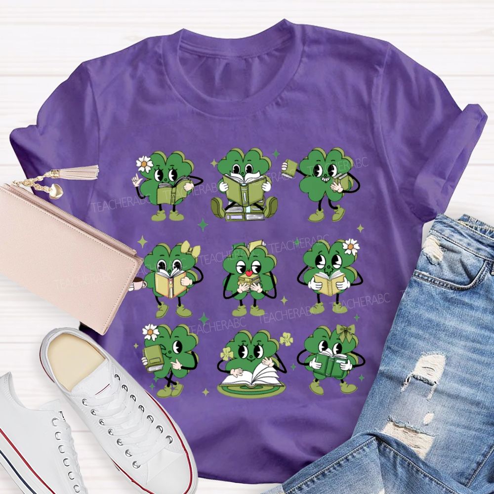 The Lucky Person Who Is Reading Saint Patrick'S Day T-shirt
