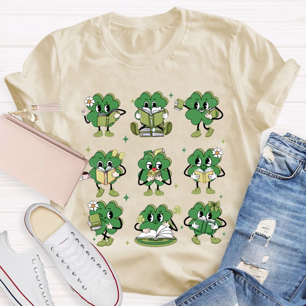 The Lucky Person Who Is Reading Saint Patrick'S Day T-shirt