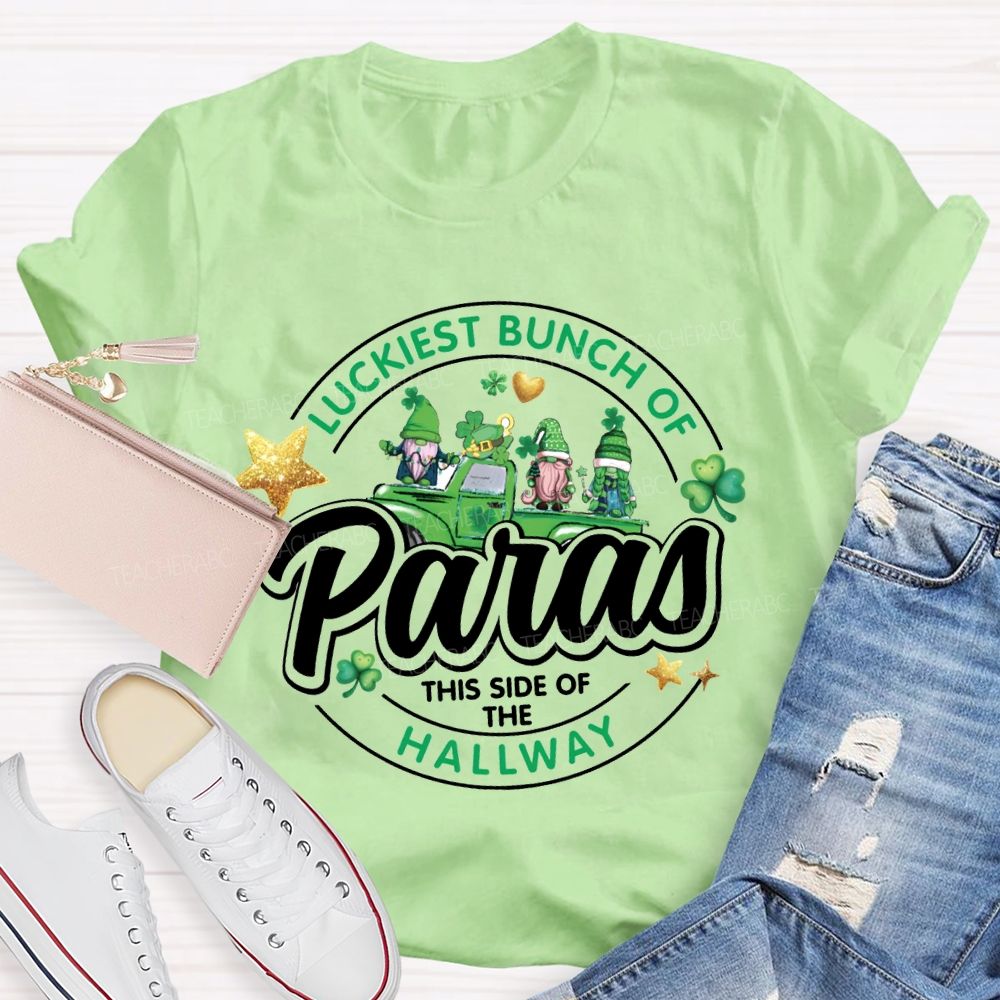 Luckiest Bunch Of Paras This Side Of The Hallway T-shirt