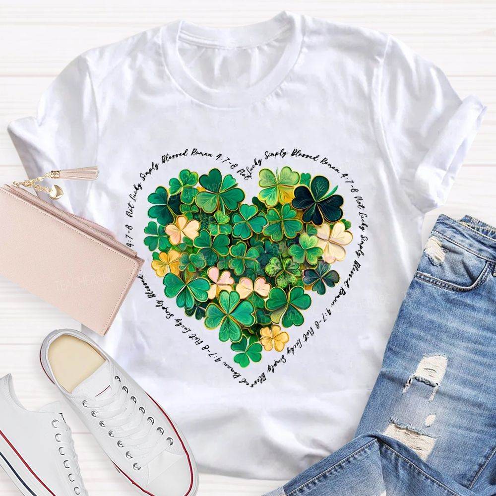 Lucky Clover Print Happy Saint Patrick'S Day T-shirt