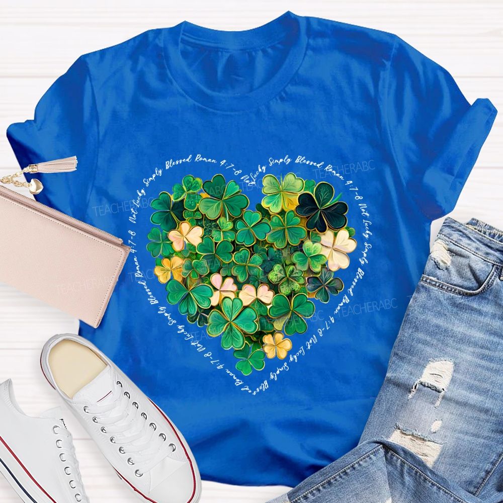 Lucky Clover Print Happy Saint Patrick'S Day T-shirt