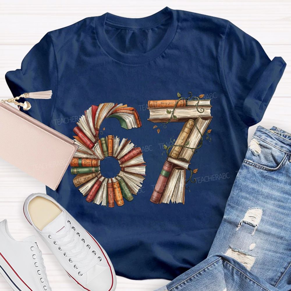 67 Book Lover T-shirt