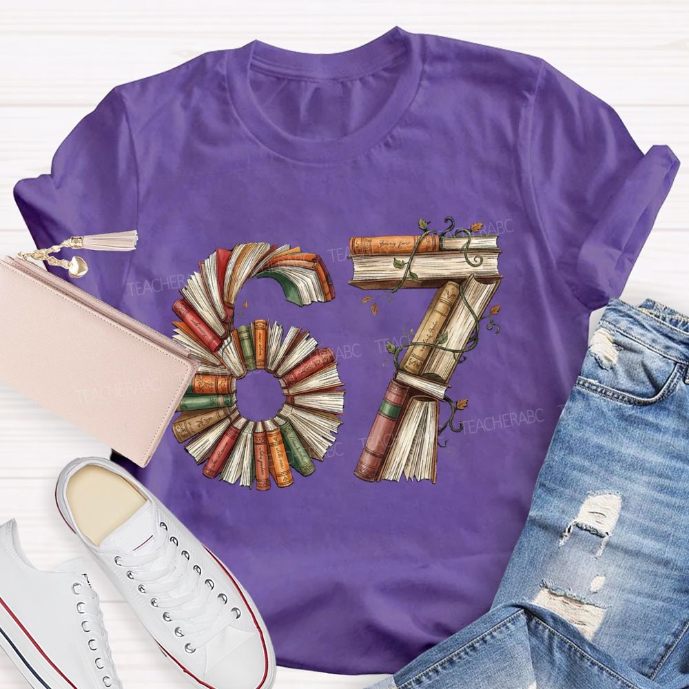 67 Book Lover T-shirt