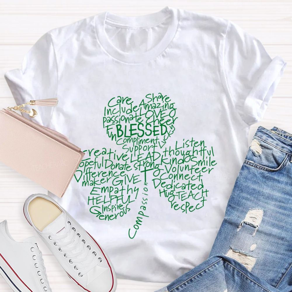 Blessed Care Share Clover T-Shirt