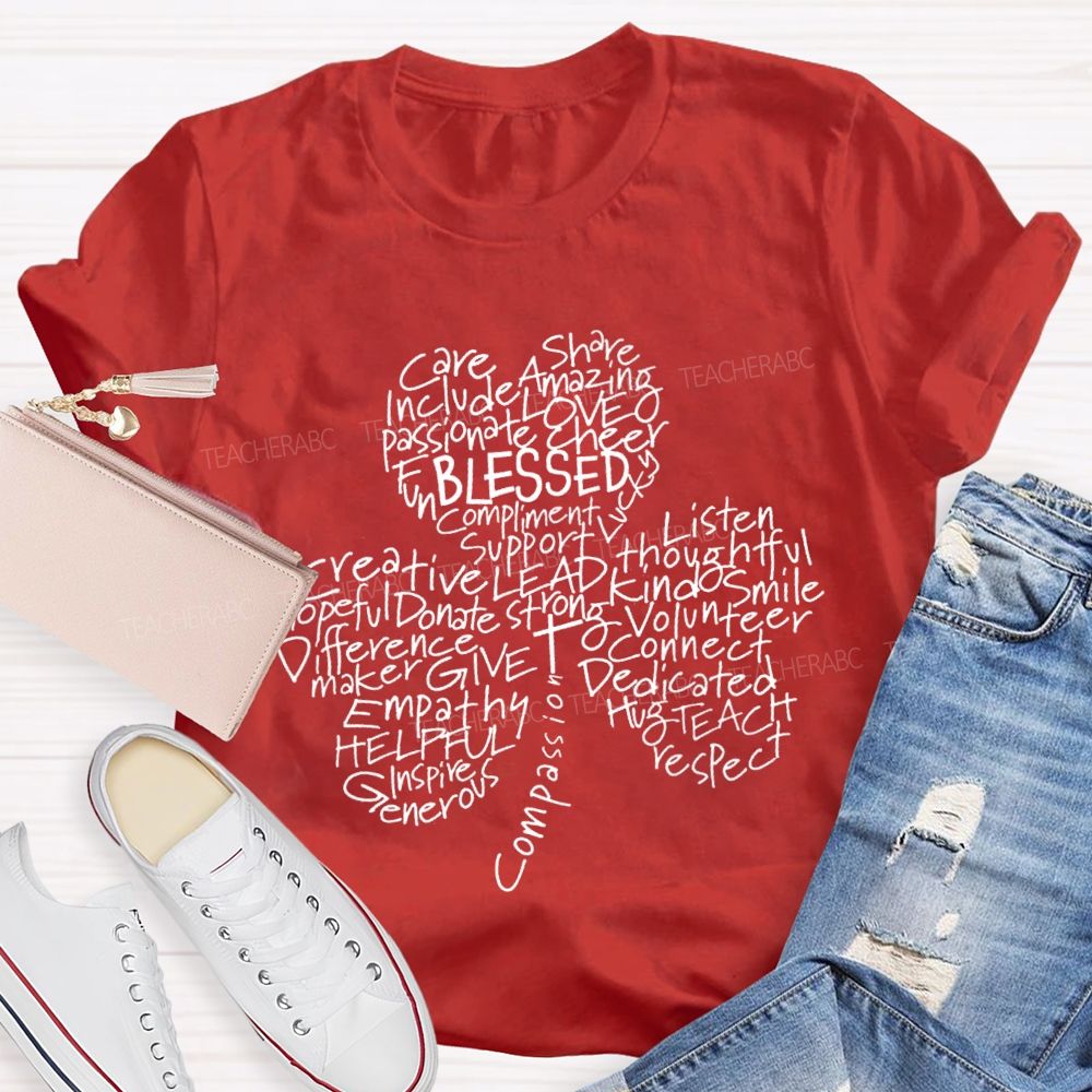 Blessed Care Share Clover T-Shirt