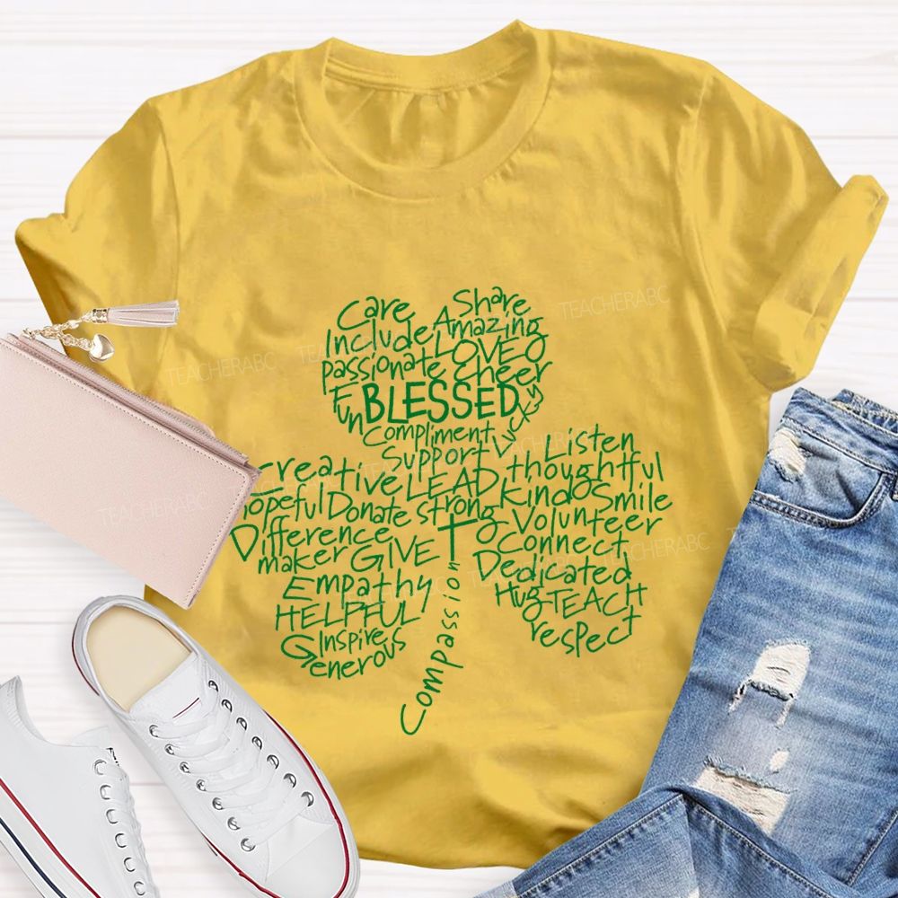 Blessed Care Share Clover T-Shirt