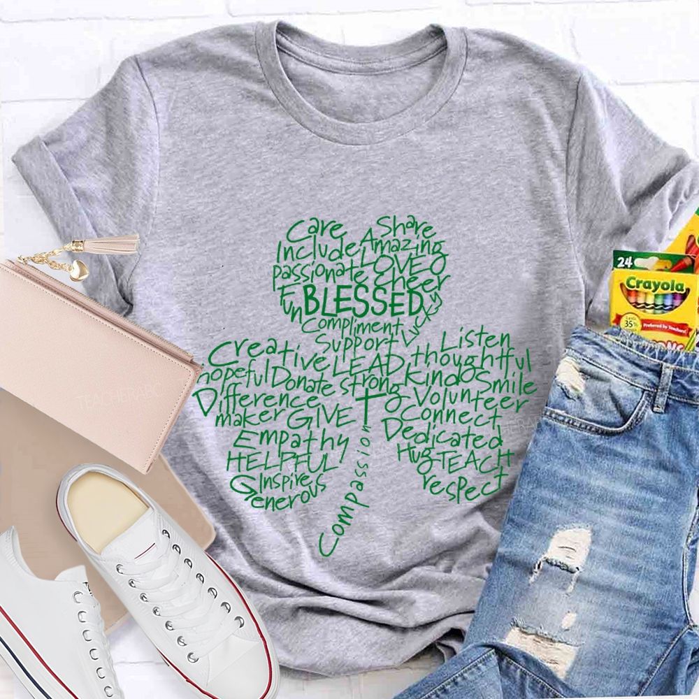 Blessed Care Share Clover T-Shirt