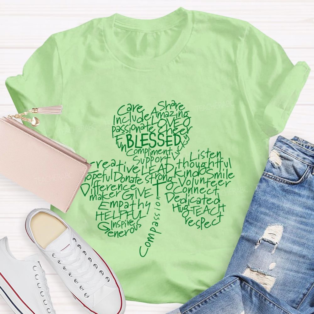 Blessed Care Share Clover T-Shirt