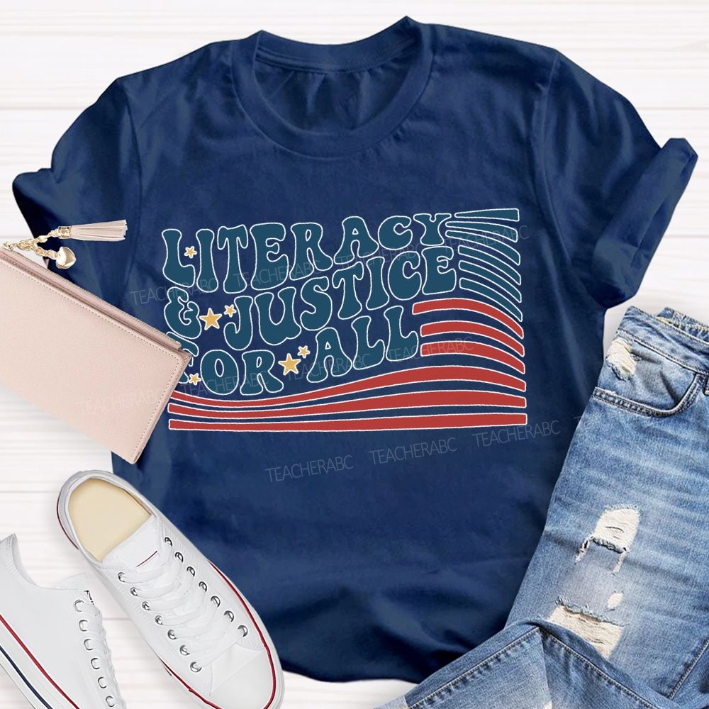 Literacy And Justice For All T-shirt