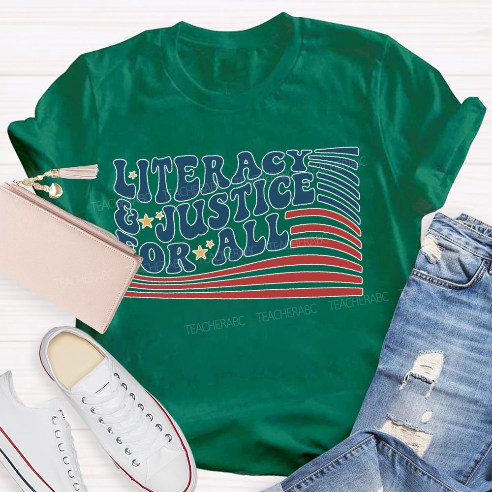 Literacy And Justice For All T-shirt