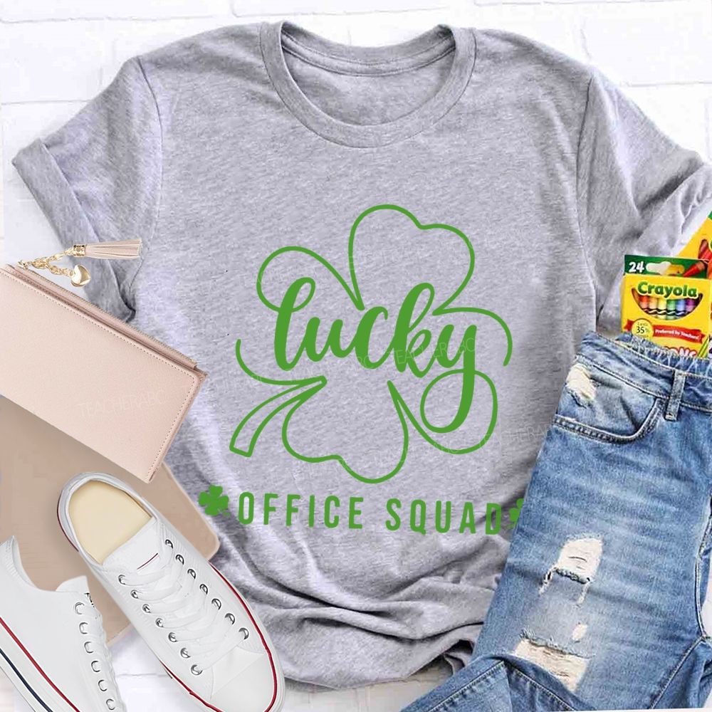 Lucky Office Squad Lucky Four-Leaf Clover T-shirt