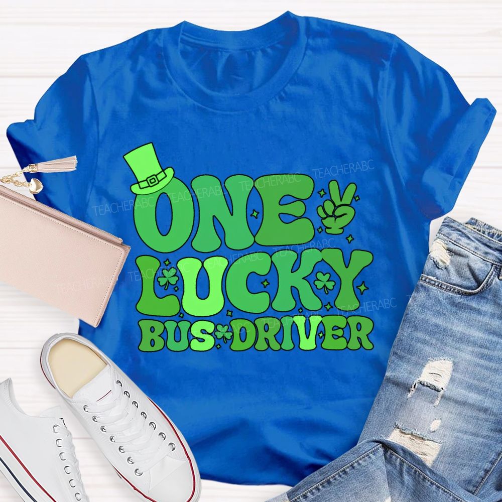 One Lucky Bus Driver Happy Saint Patrick'S Day T-shirt