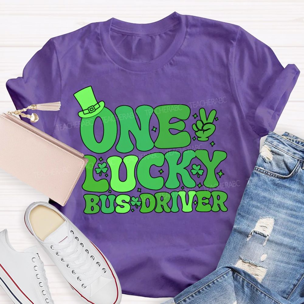 One Lucky Bus Driver Happy Saint Patrick'S Day T-shirt