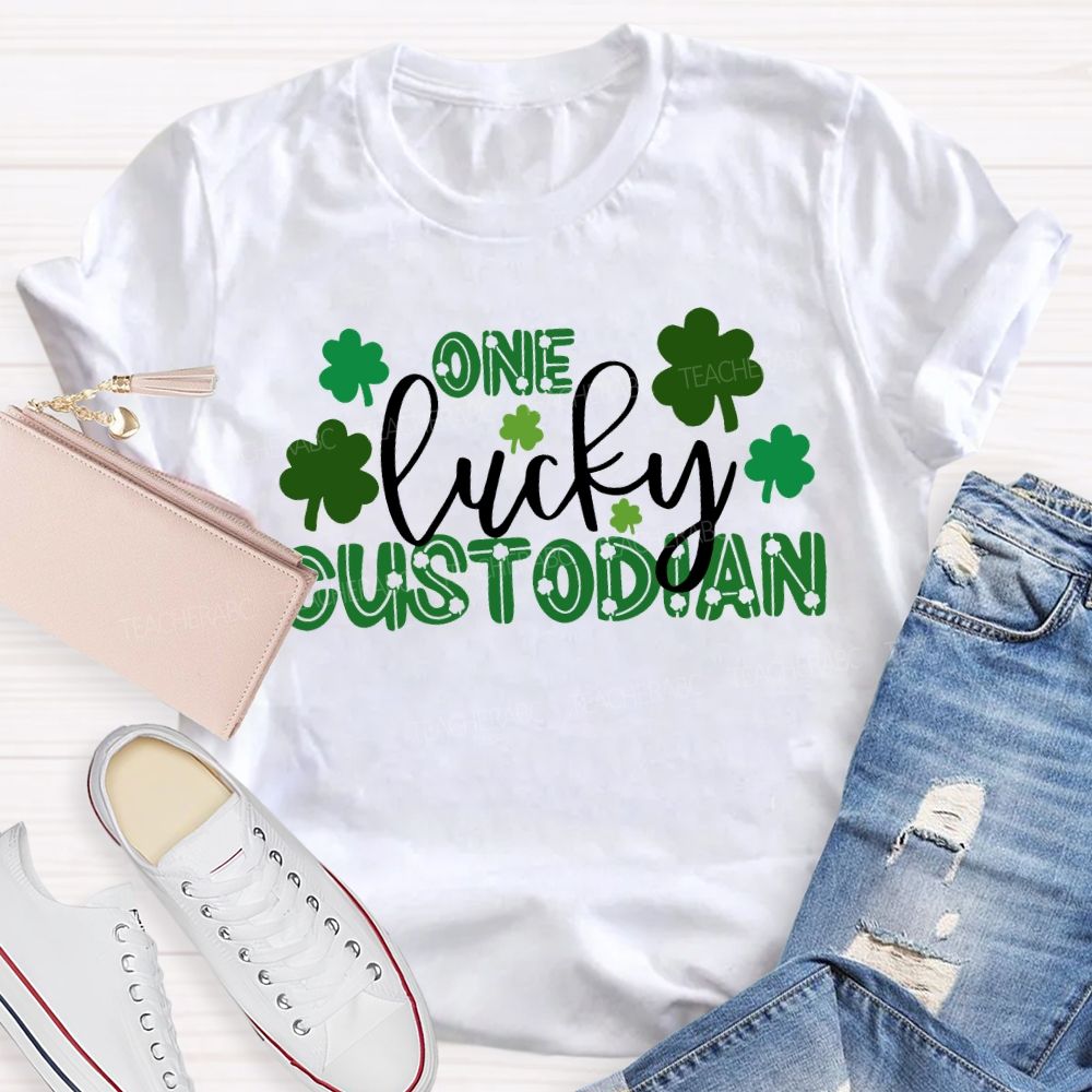 One Lucky Custodian Saint Patrick'S Day T-shirt