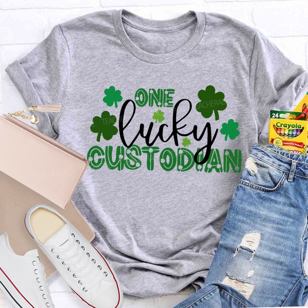One Lucky Custodian Saint Patrick'S Day T-shirt