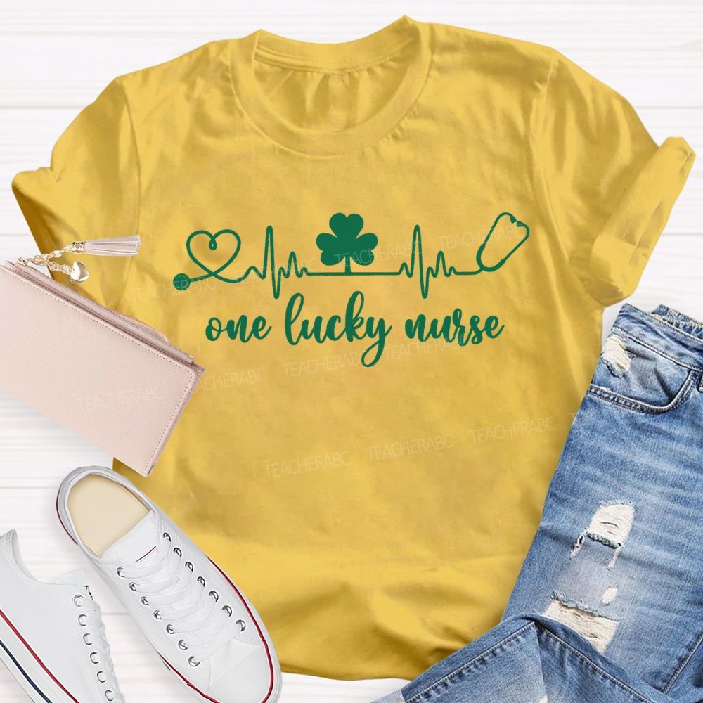 One Lucky Nurse Happy Saint Patrick'S Day T-shirt