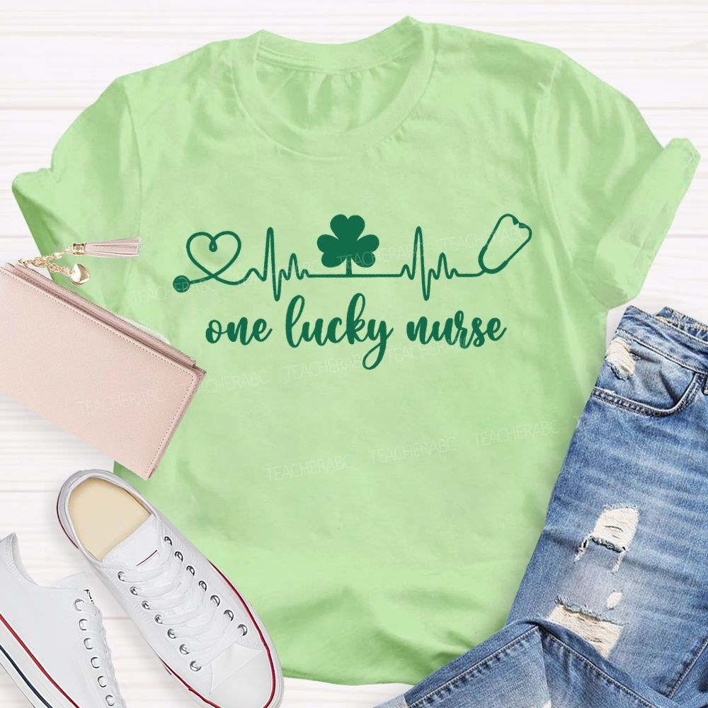 One Lucky Nurse Happy Saint Patrick'S Day T-shirt